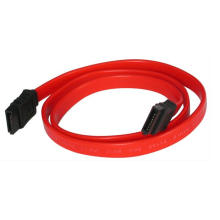 Câble de câble d&#39;alimentation plat Serial ATA rouge de 24 po